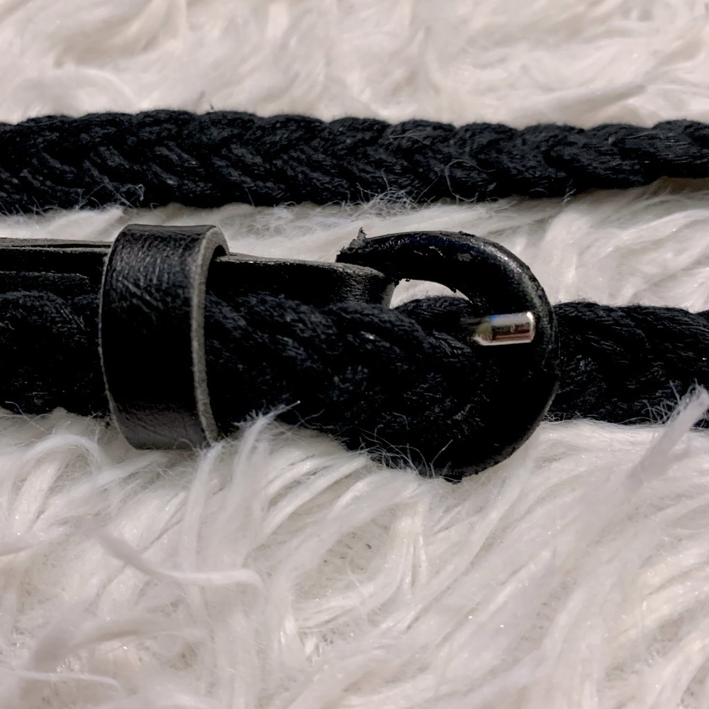 Medium Black Rope Belt